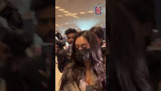 Nysa Devgan Makes A Stellar Airport Entry In Stunning Grey Dress  Viral  Bollywood N18S  shorts [upl. by Esnofla]