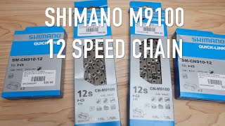 Shimano M9100 12 Speed Chain [upl. by Beora379]