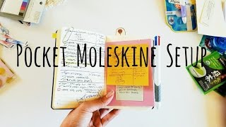 How I Set Up My Pocket Moleskine pt 2 [upl. by Aranahs]