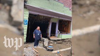 Business owner faces second 1000 year flood in two years [upl. by Boff883]