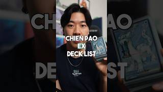 Chien Pao Ex Deck List pokemon playpokemon pokemoncards tcg pokemontcg [upl. by Nalyt]