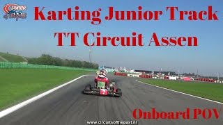 Junior Track TT Circuit Assen  Karting Onboard POV [upl. by Sparkie]