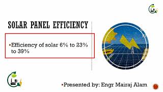 Solar Panels Efficiency 6 to 23 to 39  Fill Factor in solar panels  FF Factor [upl. by Javler844]