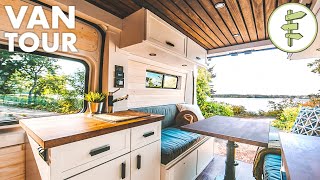 Stunning Modern Camper Van Conversion  VAN LIFE TOUR [upl. by Terrene]