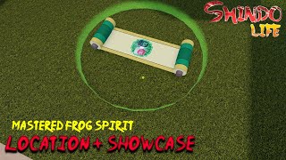 Mastered Frog Spirit Location  Showcase  Shindo Life [upl. by Sholley29]