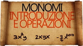 Monomi  Introduzione e Operazioni [upl. by Frankie854]