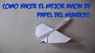 Cómo hacer un avión de papel súper megajet que vuela a 1000 pies [upl. by Avictor]