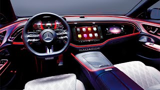 2024 MERCEDES E CLASS Interior  3 SCREENS and Selfie Camera [upl. by Gnuy393]