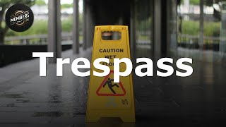 Introduction to Trespass  Law of Tort [upl. by Anilatsyrc]