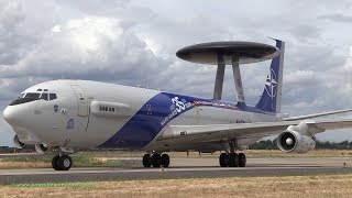 NATO E3A AWACS Special Livery quot35th Anniversaryquot Takeoff amp Landing Air Base Geilenkirchen [upl. by Siriso]