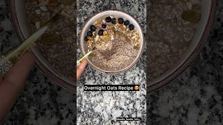 Overnight oats recipe recipe food reels cooking easyrecipe [upl. by Drud]