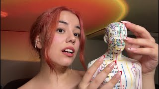 ASMR with an Acupuncture Doll  Massage Tapping Energy Cleansing [upl. by Sebbie]