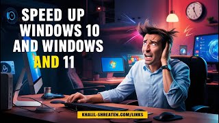 خطوات تسريع وتحسين اداء جهاز وندوز ١٠ و وندوز ١١ Speed up windows 10 and windows 11 [upl. by Nauwaj]