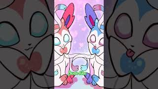 Sylveon con sylveon azul 💖💙 [upl. by Yelkrab295]