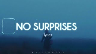 Radiohead  No Surprises Lyrics [upl. by Hochman185]