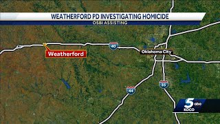 Weatherford police identify suspect sought in connection with weekend homicide [upl. by Trenna]