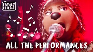 All The Performances  Sing 2016 and Sing 2 2021  Family Flicks [upl. by Tekla]