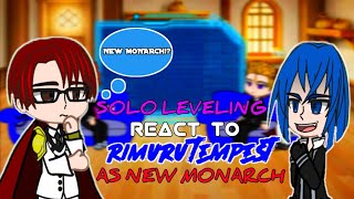 Solo Leveling React to Rimuru Tempest AS New Monarch  Gacha React [upl. by Arakal]