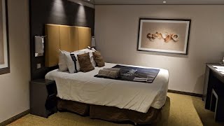 MSC Meraviglia interior handicap accessible stateroom 11053 tour [upl. by Atiraj]