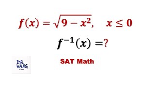 A General Approach to find the inverse function of fx SAT Math [upl. by Munster]