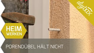 Porenbeton Dübel hält nicht [upl. by Rafaelof]