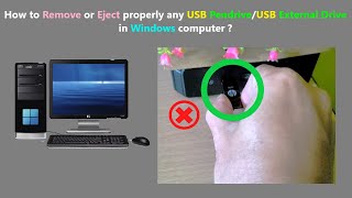 How to Remove or Eject properly any USB PendriveUSB External Drive in Windows computer [upl. by Eicam]