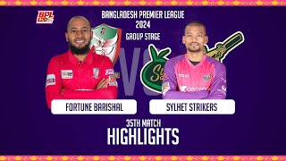 Fortune Barishal vs Sylhet Strikers  Highlights  35th Match  Season 10  BPL 2024 [upl. by Atiras466]