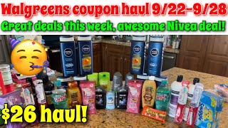 Walgreens coupon haul 922928 Amazing deals this week🥳  Just 26 for all this [upl. by Margret743]