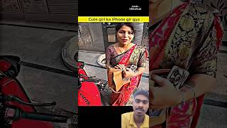 Cute girl ka iphone gir gya 😯shorts motovlog rider motovlogger moto [upl. by Am]