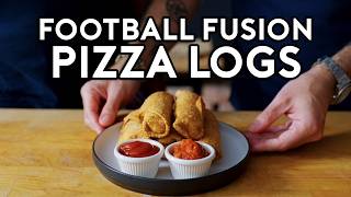 Deep Fried Ham amp Cheese Pizza Logs  Football Fusion [upl. by Lanam]