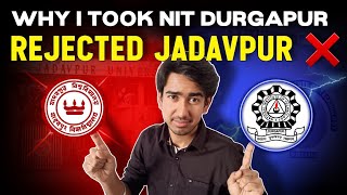 Rejected JADAVPUR UNIVERSITY ❌️ and took NIT ju nitdgp juvsnitdgp [upl. by Feeney]