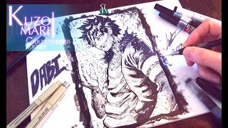 Speed Drawing DABI  My Hero Academia  Villain  Anime Manga Style   僕のヒーローアカデミア [upl. by Helene947]