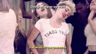 Miley Cyrus We Cant Stop Sub Español  Lyrics Official Video1 [upl. by Avehs]