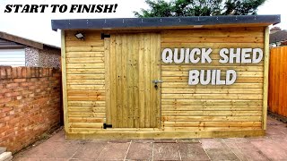 How To Build A Large Wooden Shed [upl. by Tallula]