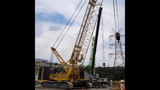 Revival Infra Solutions XCMG XLC250 Crawler Crane in Action [upl. by Akkahs]