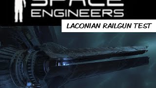 Space Engineers  Laconian Railgun Turret [upl. by Shaylyn]