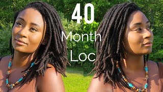 40 Month Loc Update  Semi Free Forming [upl. by Hebel]