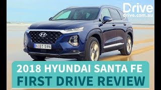 2018 Hyundai Santa Fe First Drive Review  Drivecomau [upl. by Rillis]