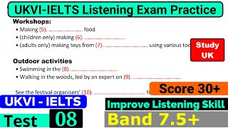 UKVI IELTS Listening Practice Test 2024 With Answers  Test  8 [upl. by Dohsar]