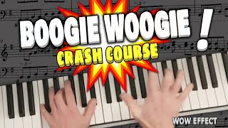 Pro Boogie Woogie Piano Lesson  Beginners Crash Course  Easy Blues Keyboard Tutorial Lesson [upl. by Pfaff]