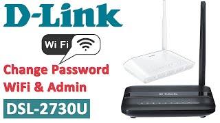 how to change wifi password dlink  dsl 2730u Tutorial 2 [upl. by Layla]