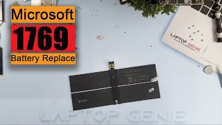 Microsoft Surface 1769 Battery Replacement [upl. by Consalve]