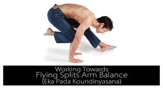 Balancing in Flying Splits Arm Balance [upl. by Ahsitruc]