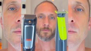 Electric Shaver OneBlade VS Philips Serie 3000 Beard Trimmer in Action [upl. by Laaspere202]