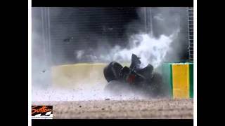 Sutton Images  Fernando Alonso crash photo sequence [upl. by Naened844]