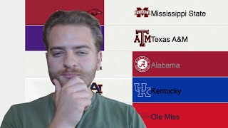 I picked EVERY SEC College Football game for 2024 [upl. by Harlie]