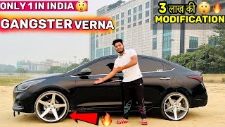 Gangster Black Hyundai verna❤️ को क्या बना दिया ये Green Chameleon Wrap😱😱 3 लाख की Modification [upl. by Archangel190]