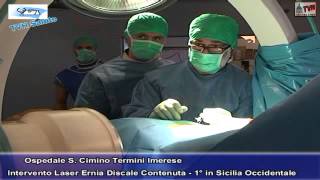 TVH Salute Intervento Laser per il trattamento dellernia discale contenuta allOspedale S Cimino [upl. by Iveson355]