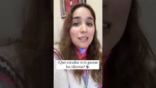 ¿Qué estudiar si te gustan los idiomas 🗣️ idiomas [upl. by Yelwar]