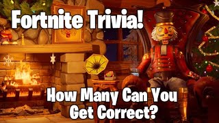 Fortnite Christmas Skin Trivia fortnite gaming fyp trivia [upl. by Tewfik]